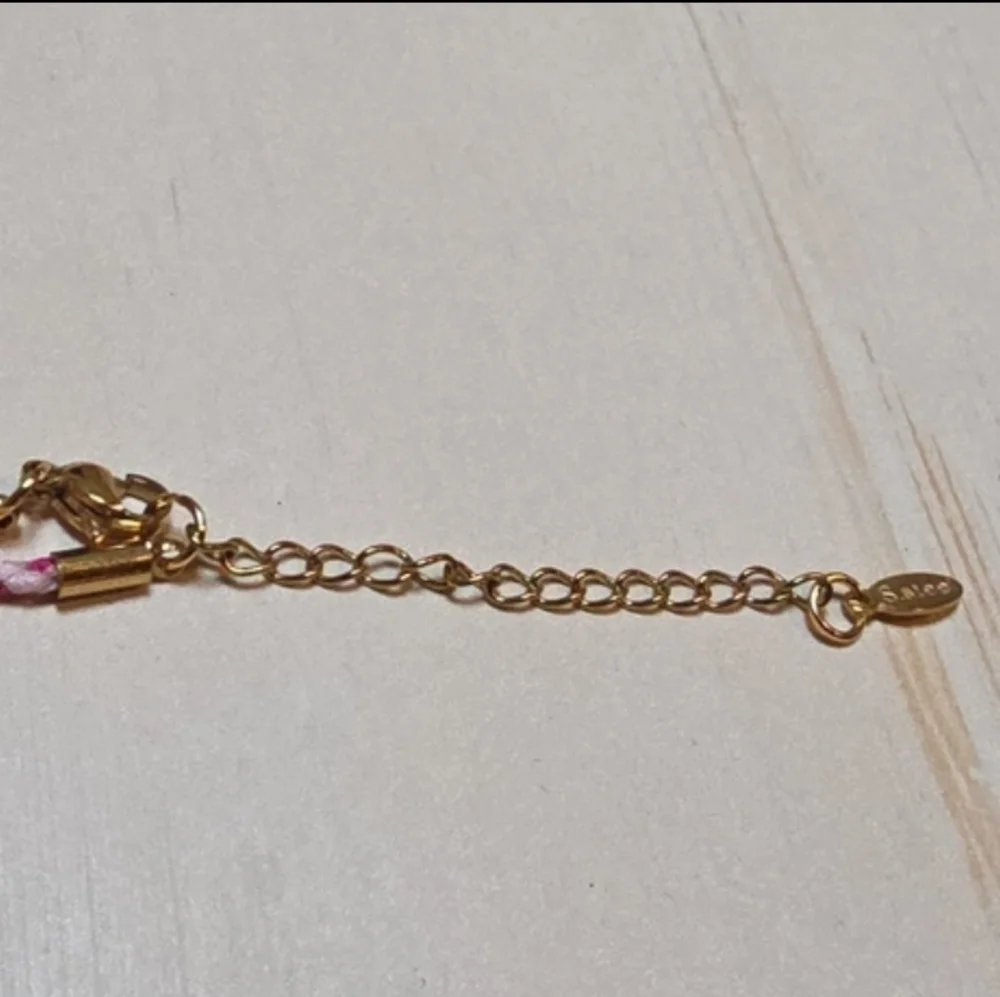 Pink Cord Charm Necklace | NWOT